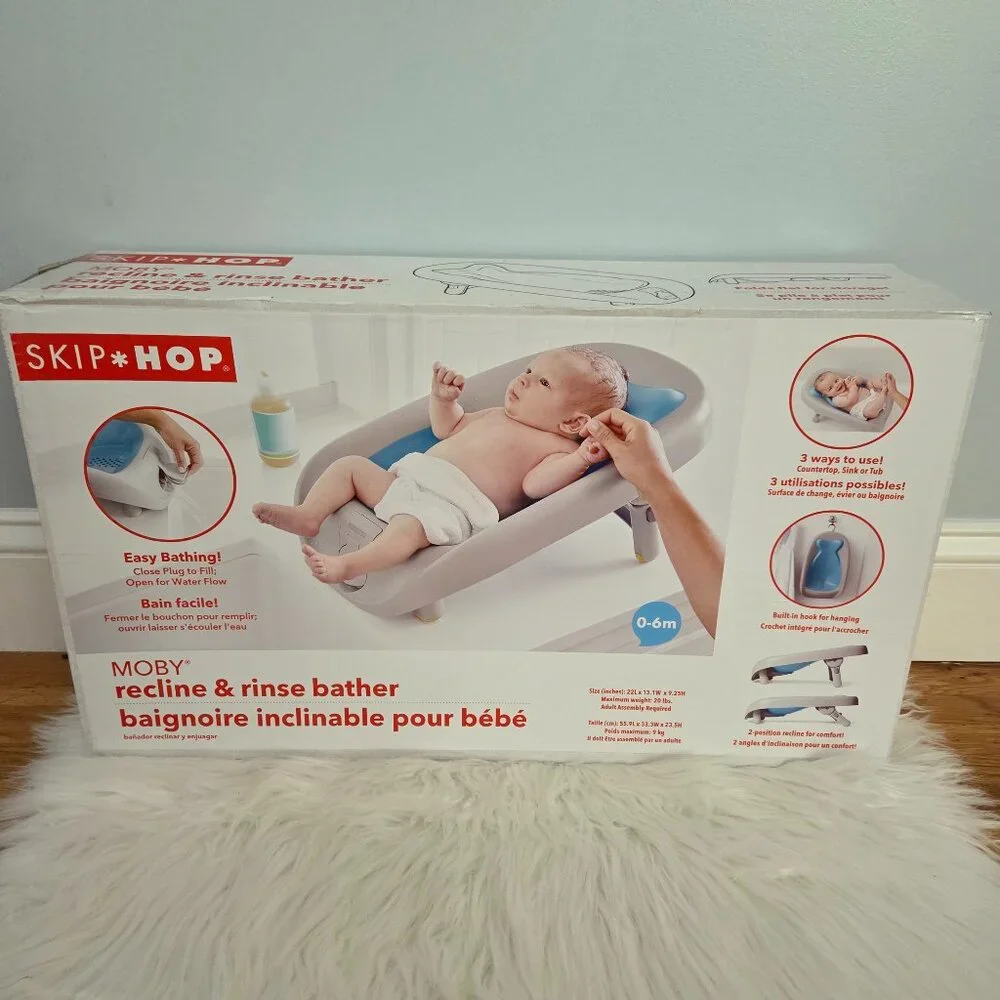 Skip Hop Moby Recline & Rinse Bather